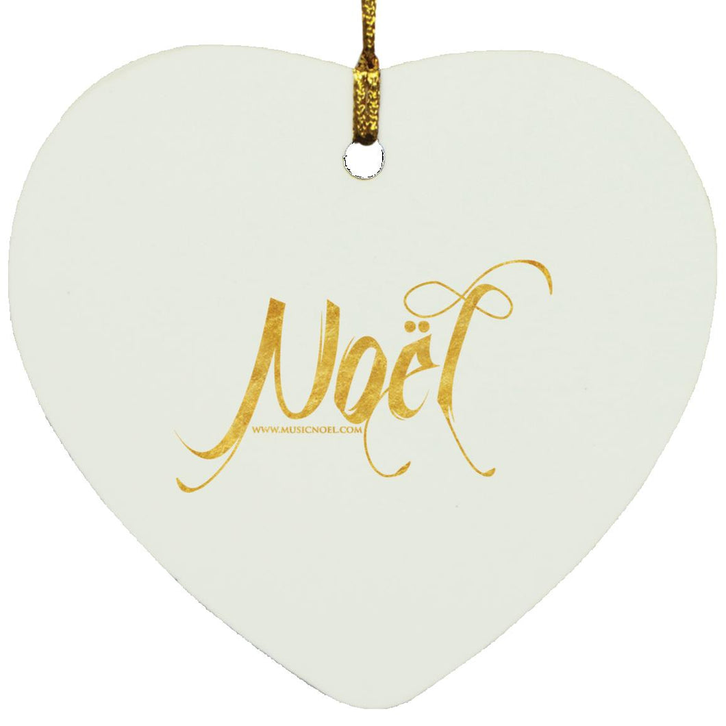 Noel Logo Heart Ornament