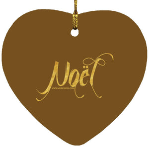 Noel Logo Heart Ornament