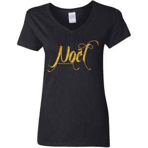 The Noel Fan T Ladies Jersey Knit V-neck