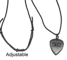 Load image into Gallery viewer, Guitar Pick Necklace Custom Engraved Wood