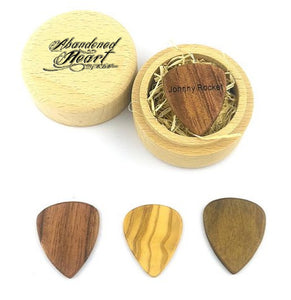 Custom Engraved Wood Guitar Pick